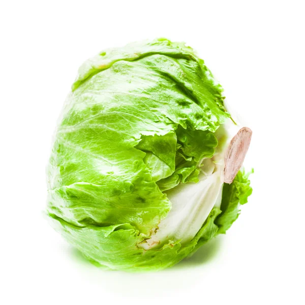 Färska gröna isbergssallad — Stockfoto
