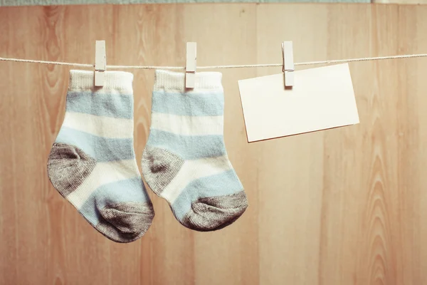 Baby boy socks — Stock Photo, Image