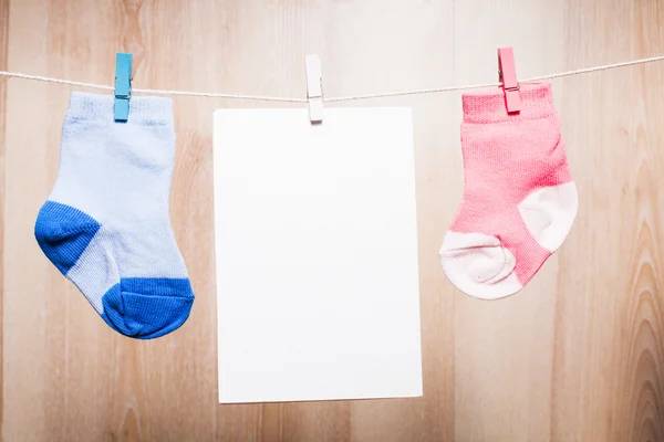 Baby boy socks — Stock Photo, Image