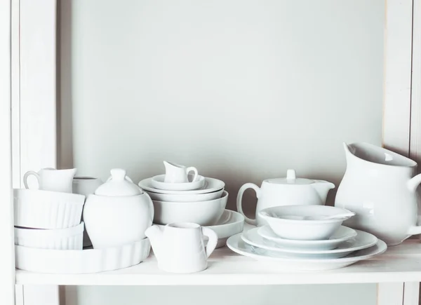 Shelves in the rack — Stock Photo, Image