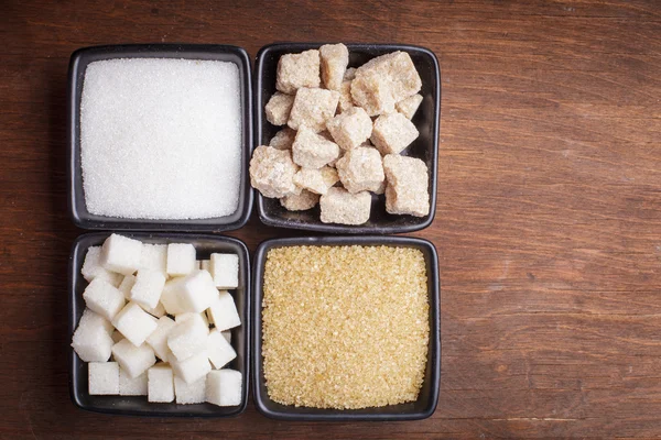 The sugar types — Stock Photo, Image