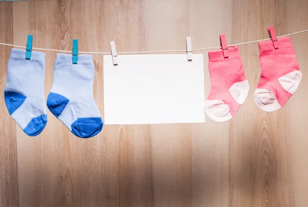 Baby boy socks — Stock Photo, Image