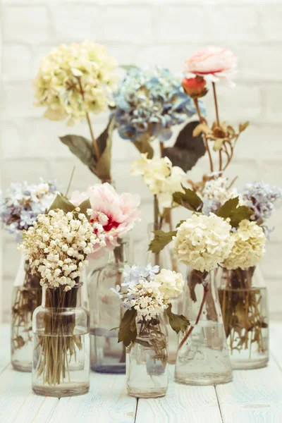 Flores en botellas — Foto de Stock