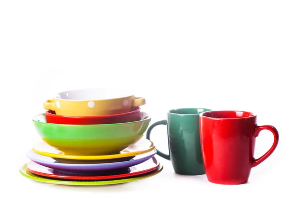 The composition of coloured utensils — Stock Photo, Image