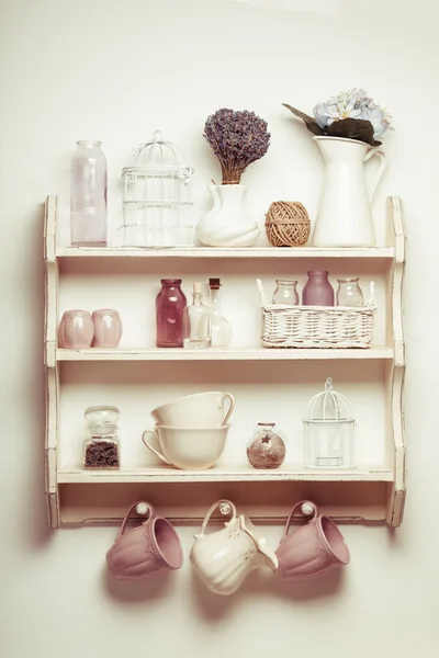 The Vintage shelf — Stock Photo, Image