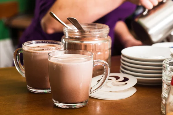 Cocoa drink cooking — Stock Photo, Image