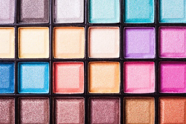 Bright eyeshadow palette — Stock Photo, Image