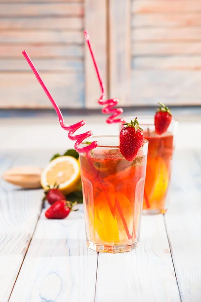 A limonada de morango — Fotografia de Stock