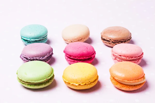 Färgglada macaroons — Stockfoto