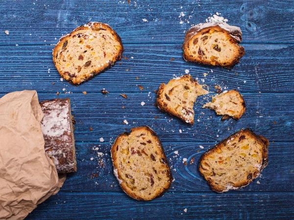 Dolce torta stollen — Foto Stock