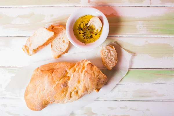 Ciabatta pane italiano — Foto Stock