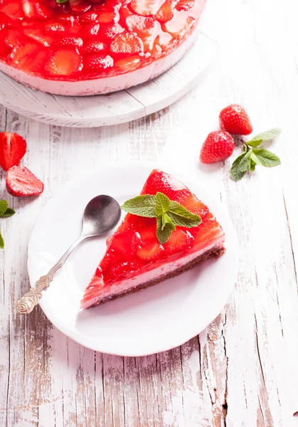Le gâteau aux fraises — Photo