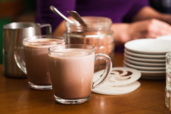 Cocoa drink cooking — Stock Photo, Image