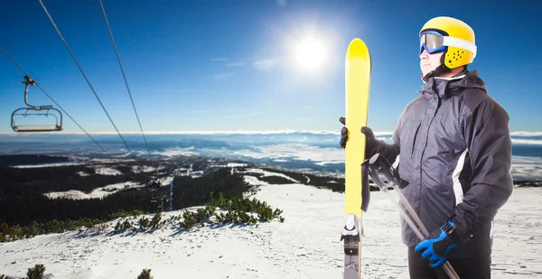 Na torze Ski — Zdjęcie stockowe