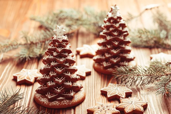 Perníkové vánoční strom — Stock fotografie