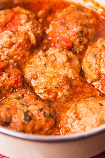 Gehaktballen met tomatensaus — Stockfoto