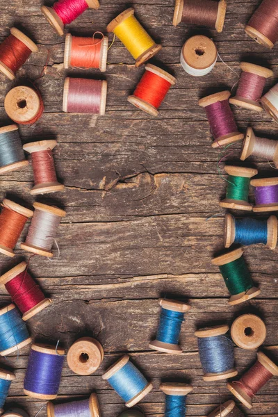 Ретро дерев'яні швейні шпалери — стокове фото