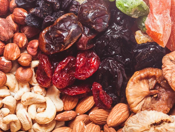 Suché ovoce a ořechy — Stock fotografie