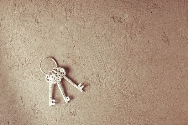 Vintage toetsen op ring — Stockfoto