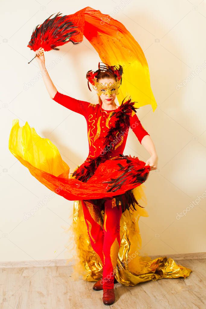 Grace and expression while performing an exotic dance