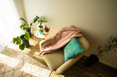 Sonbahar haftasonu oturma odasının ayrıntıları