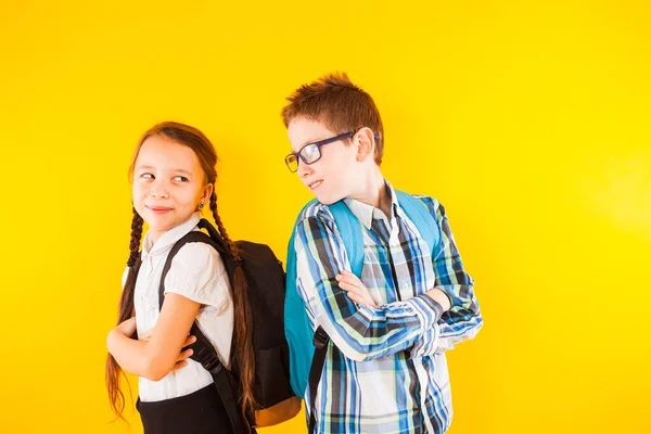 Gli allievi felici sono pronti per un apprendimento di successo — Foto Stock