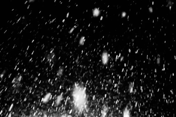 Abstrakte weiße schneeblaue Textur auf schwarzem Hintergrund — Stockfoto