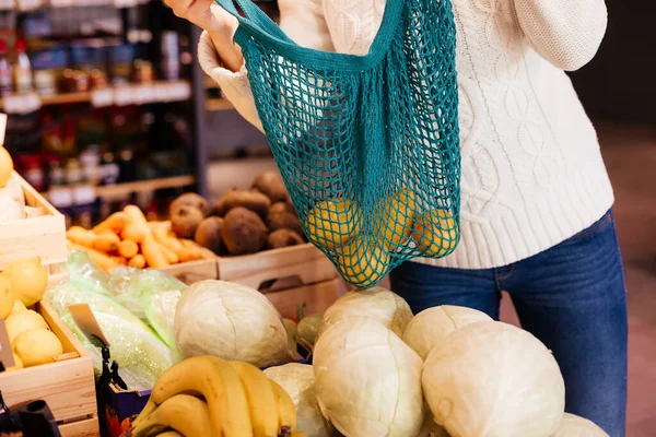 Compra segura y sin residuos en la granja local —  Fotos de Stock