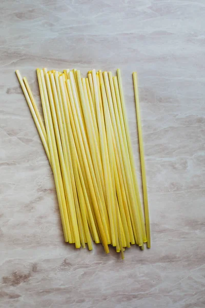 Biodegradable compostable natural straws, made from wheat