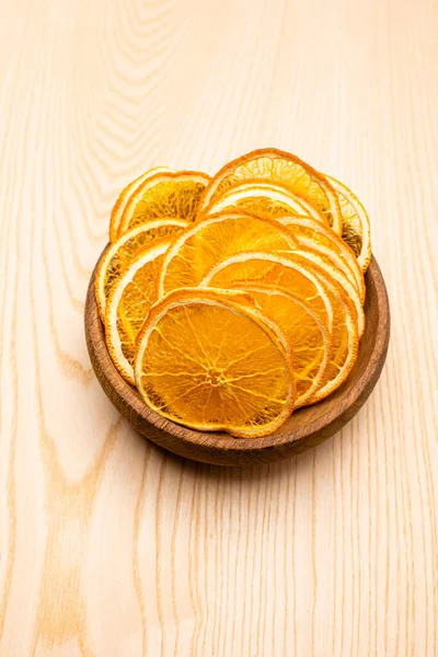 Orange dried fruits heap on the table — Stock Photo, Image