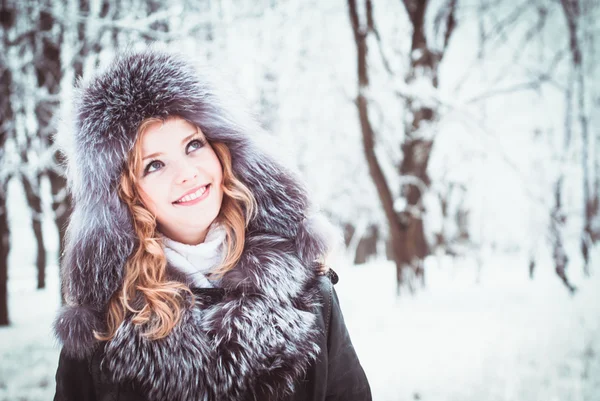 Woman in winter Stock Picture