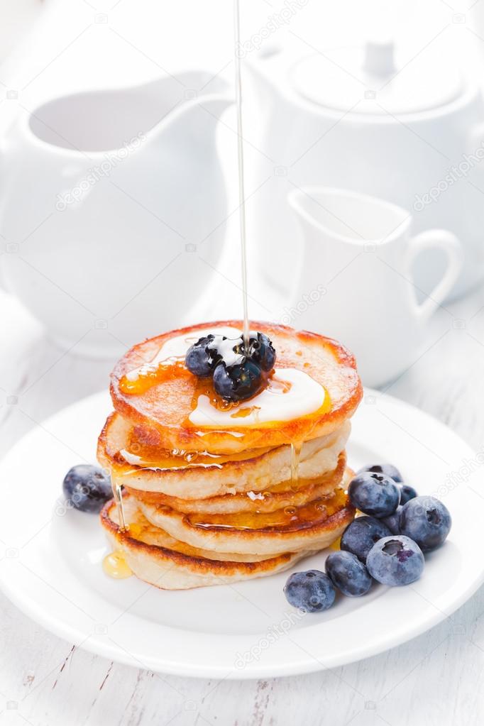 Pancakes with blueberry