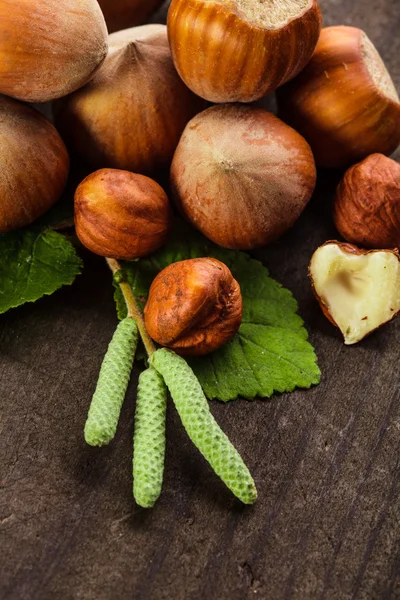 Hazelnuts heap — Stock Photo, Image