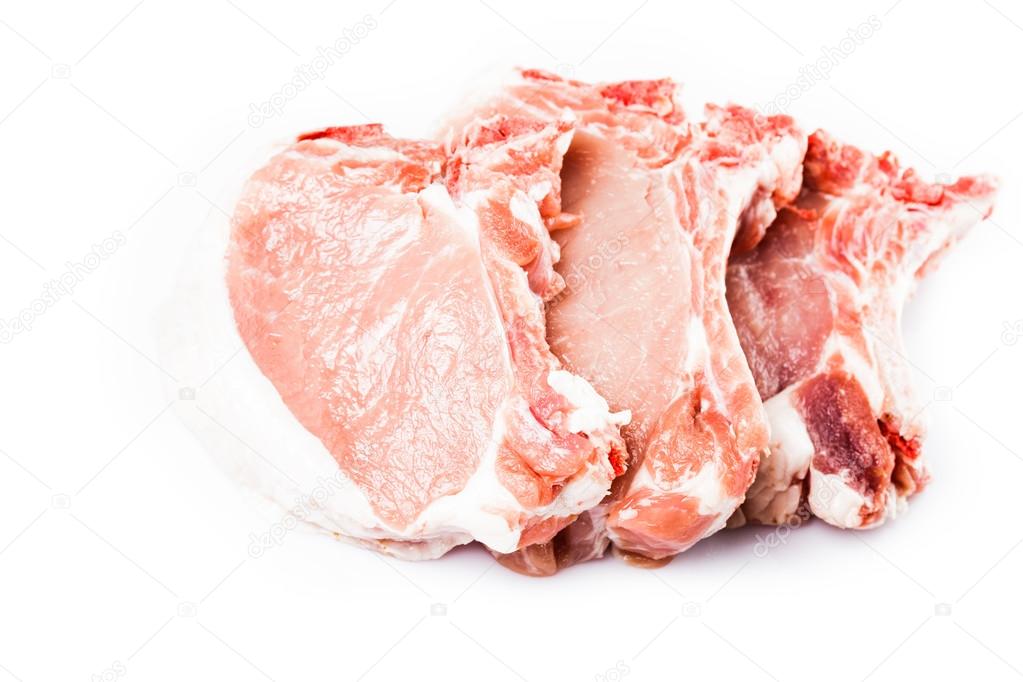 Raw pork loin