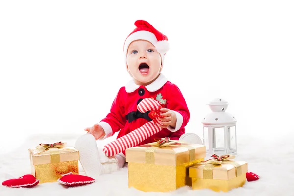 Santa meisje van de baby — Stockfoto