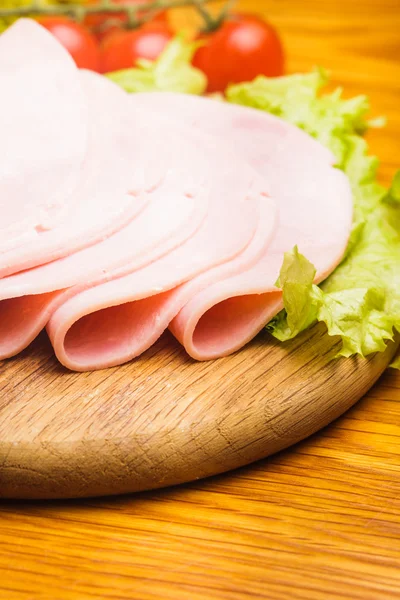 Ham slices — Stock Photo, Image