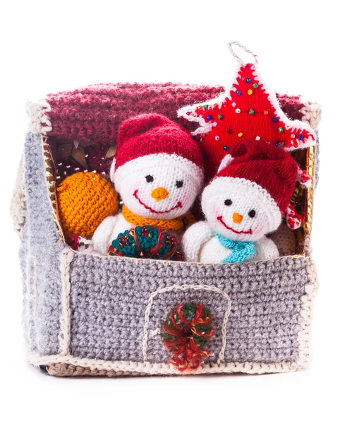 Knitted christmas — Stock Photo, Image