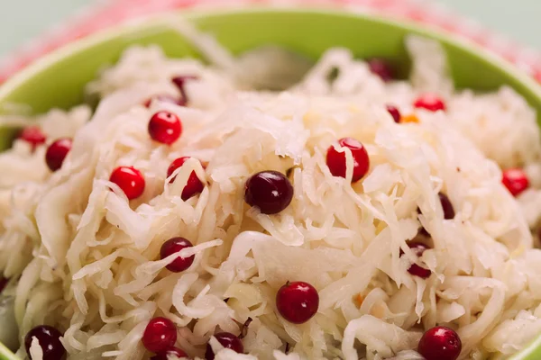 Sauerkraut with cranberry — Stock Photo, Image