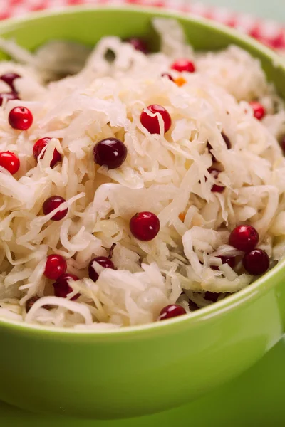 Sauerkraut with cranberry — Stock Photo, Image