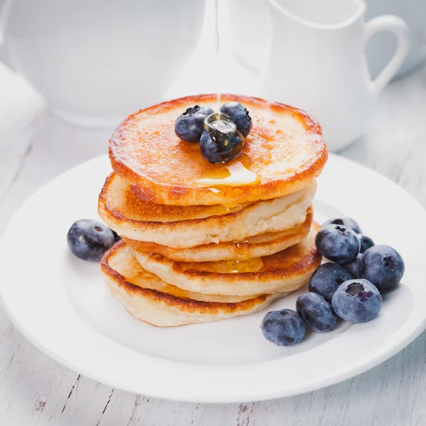 Pancakes with blueberry — Stock Photo, Image