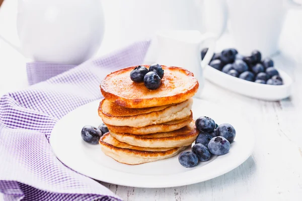 Pancakes with blueberry — Stock Photo, Image
