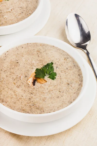 Mushrooms cream soup — Stock Image Mushrooms cream soup Stock Photo