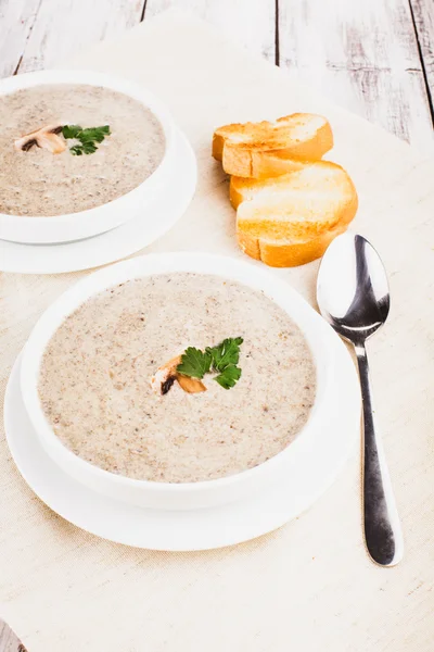 Mushrooms cream soup — Stock Image Mushrooms cream soup Stock Picture