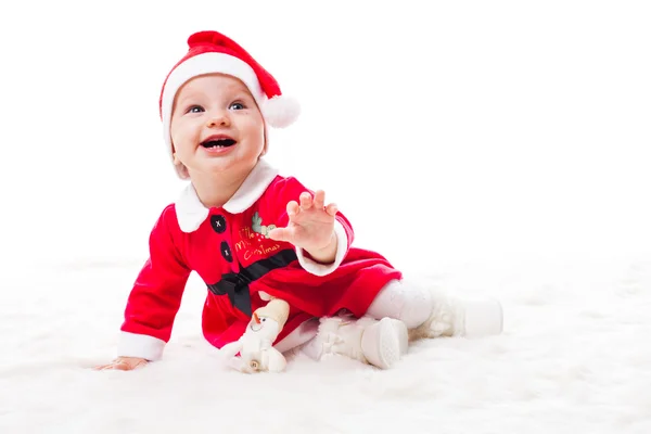 Santa baby girl — Stockfoto