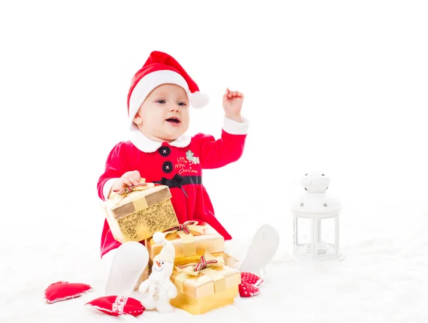 Santa baby girl — Stock Photo, Image