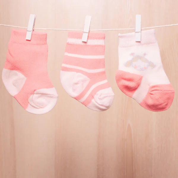 Kız bebek çorap — Stok fotoğraf