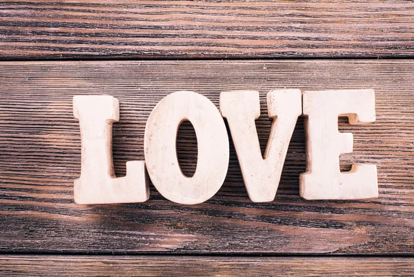 Wooden LOVE — Stock Photo, Image