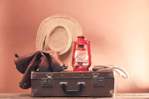 Lâmpada de querosene vintage — Fotografia de Stock