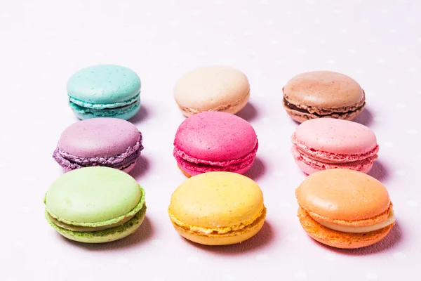 Färgglada macaroons — Stockfoto