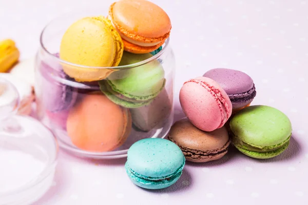 Färgglada macaroons — Stockfoto